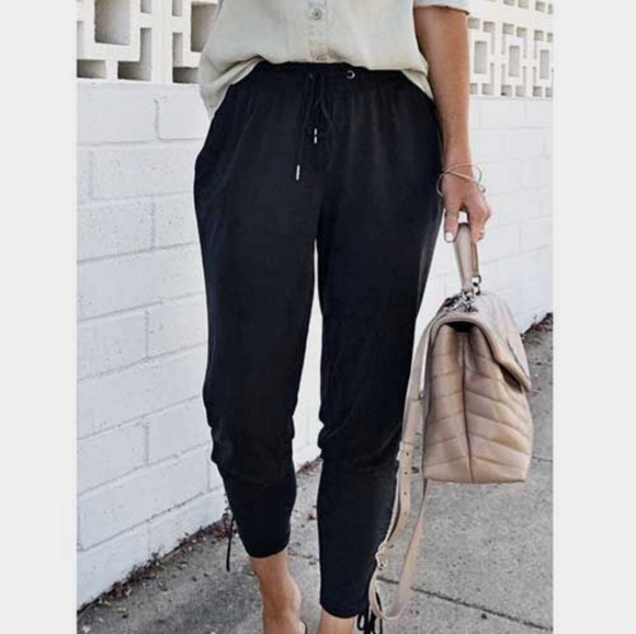 Boutique 9 Pants - Black Cargo Joggers Size Small
